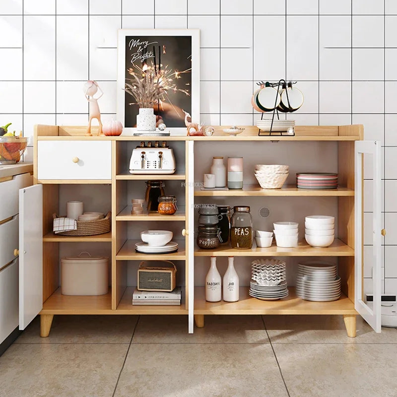 Solid Wood Kitchen Cabinets Simple Kitchen Furniture